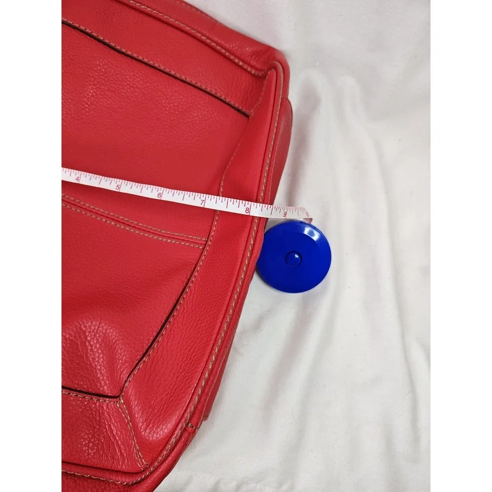 Tignanello Tomato Red Leather Simply Stated Crossbody Bag Purse NWT T82405